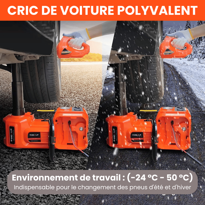 Cric électrique de voiture 5 tonnes avec clés à chocs gonfleur RDC 250$
