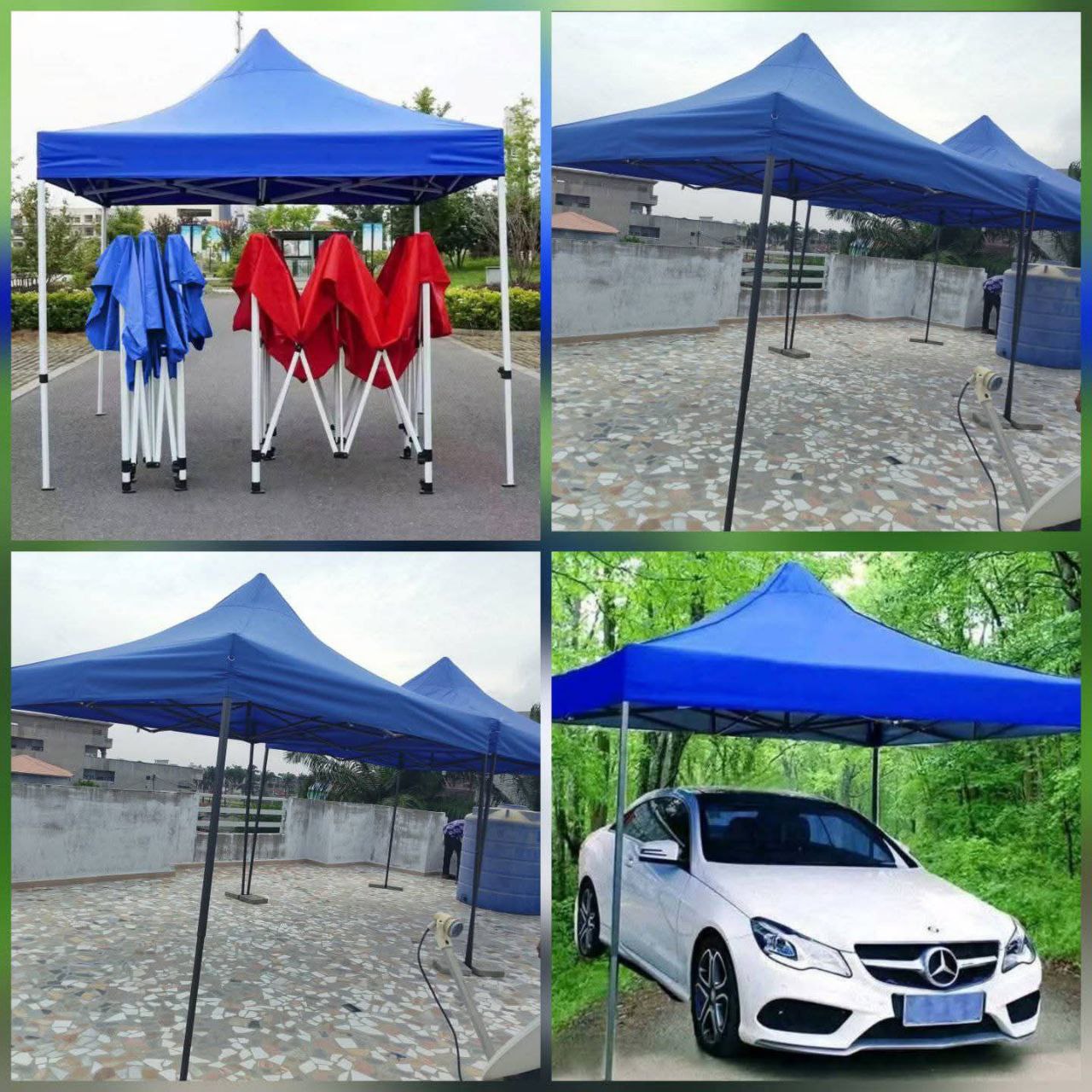 HANGAR-TENTE EN BACHE 3M sur 3M