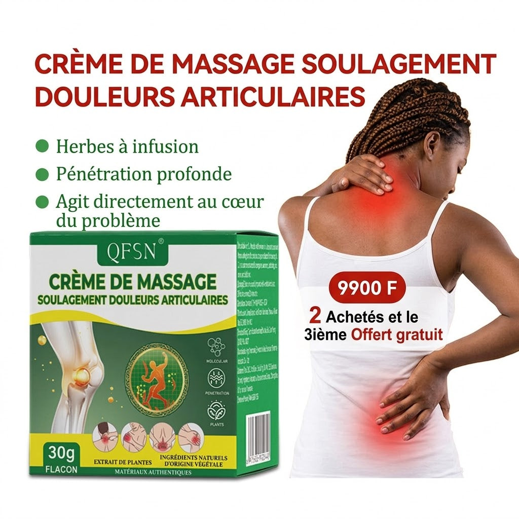 Nouvelle formule prouvée : crème anti arthrose, courbatures