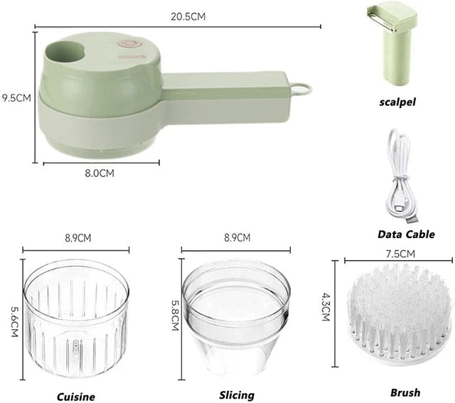 Mini Hachoir Multifonction Ultra-Pratique – Simplifiez Vos Préparations en Cuisine, Sans Effort et en Un Temps Record !