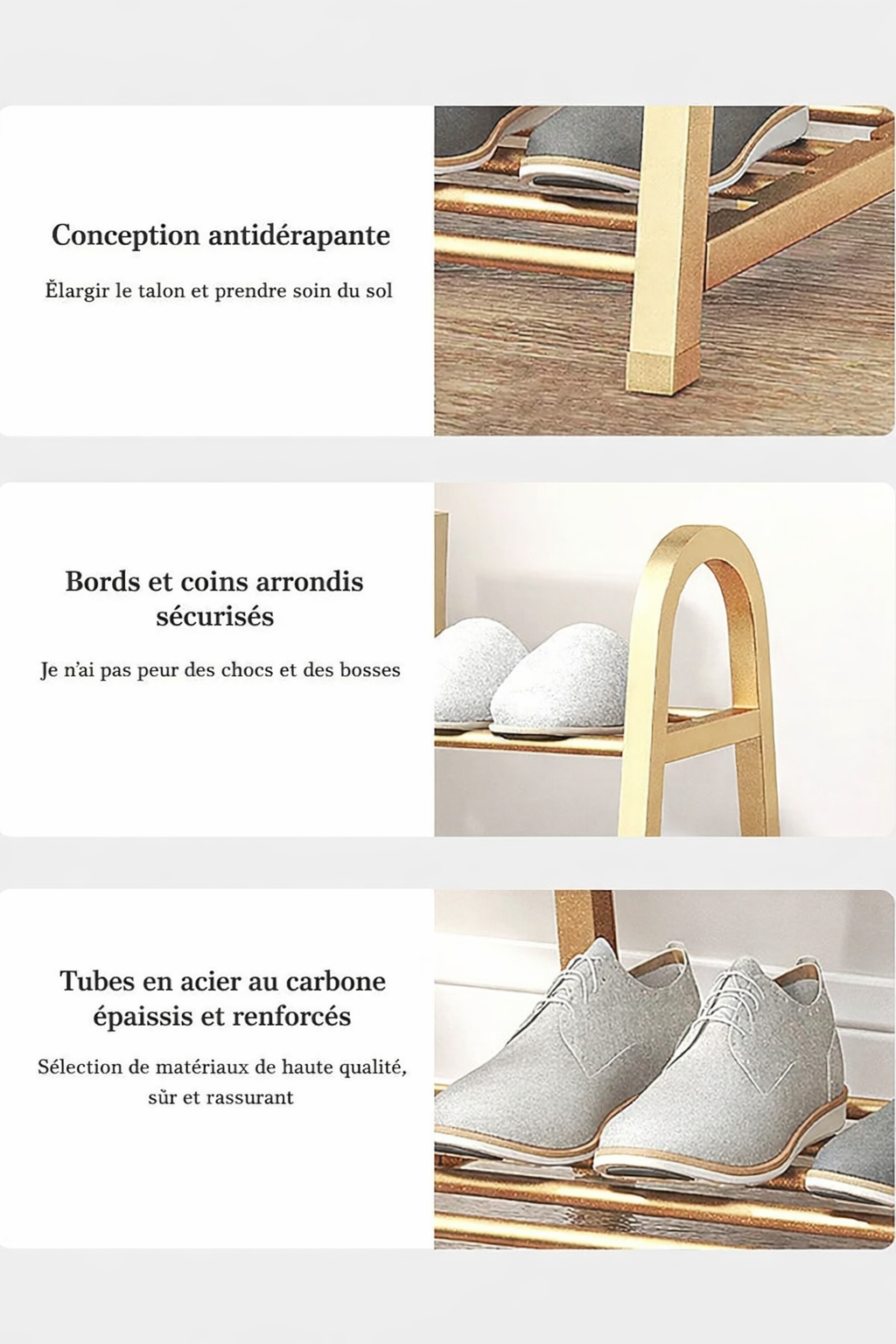 Étagère à chaussures 4 rangées