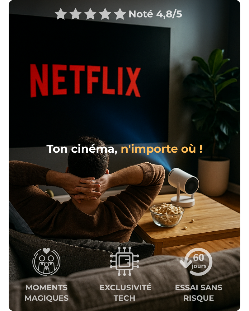 Mini Projecteur 4K – L'Expérience Cinéma à Portée de Main !