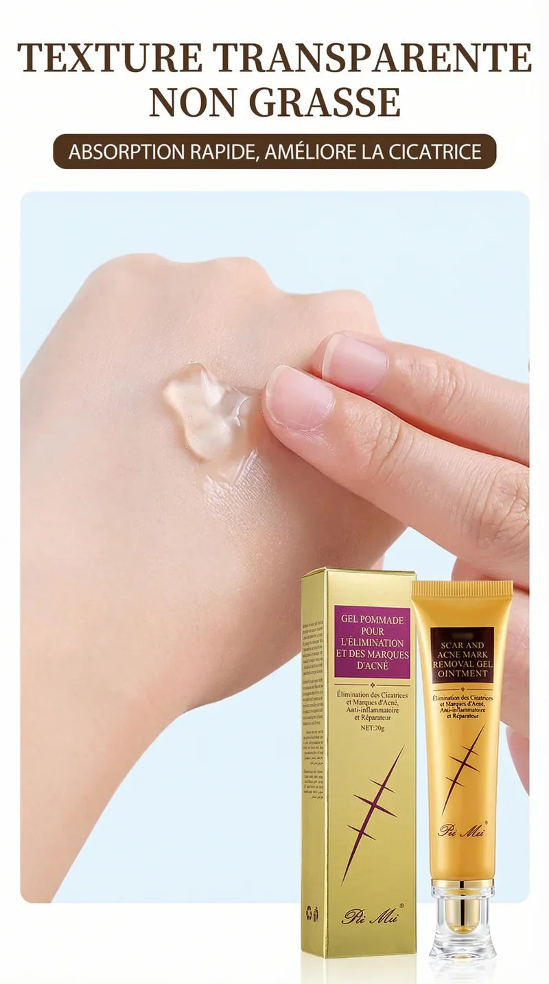 GEL REPARATRICE DE CICATRICE,VERGETURE,TACHE & ACNE TCM