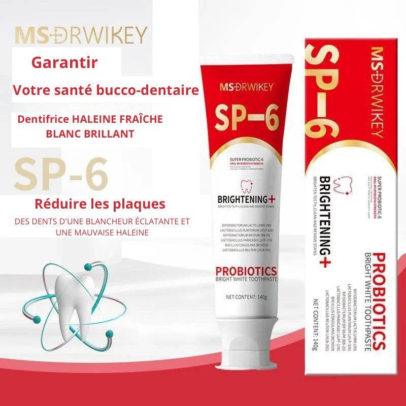 Second Dentifrice blanchissant probiotique Gestion de la santé bucco-dentaire(Élimine des années de taches)