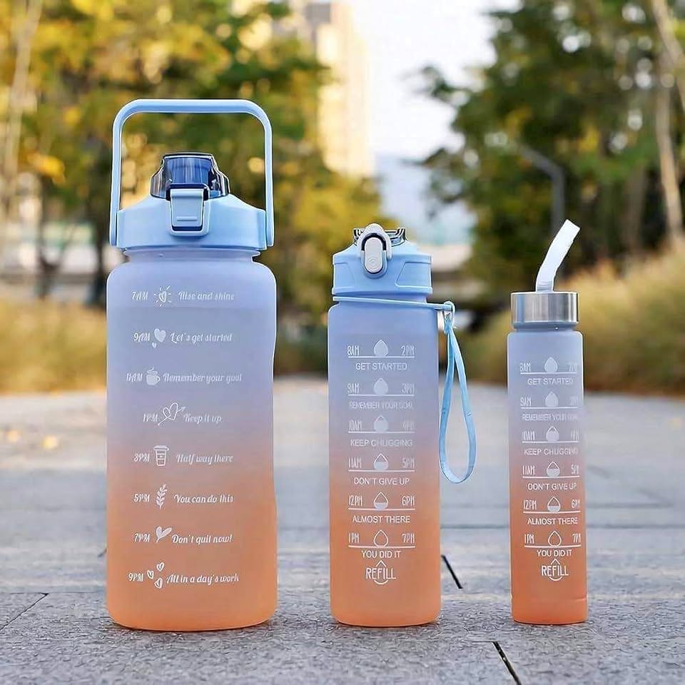 Bouteille d'eau motivante - Restez hydraté avec style ! 💧✨