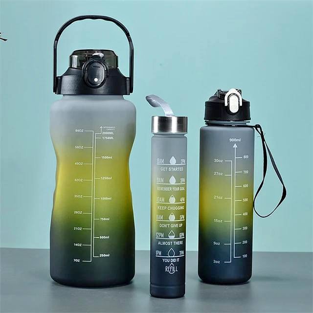 Bouteille d'eau motivante - Restez hydraté avec style ! 💧✨