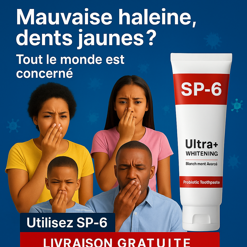 Dentifrice naturel SP-6 Probiotique & Blanchissant "NI"