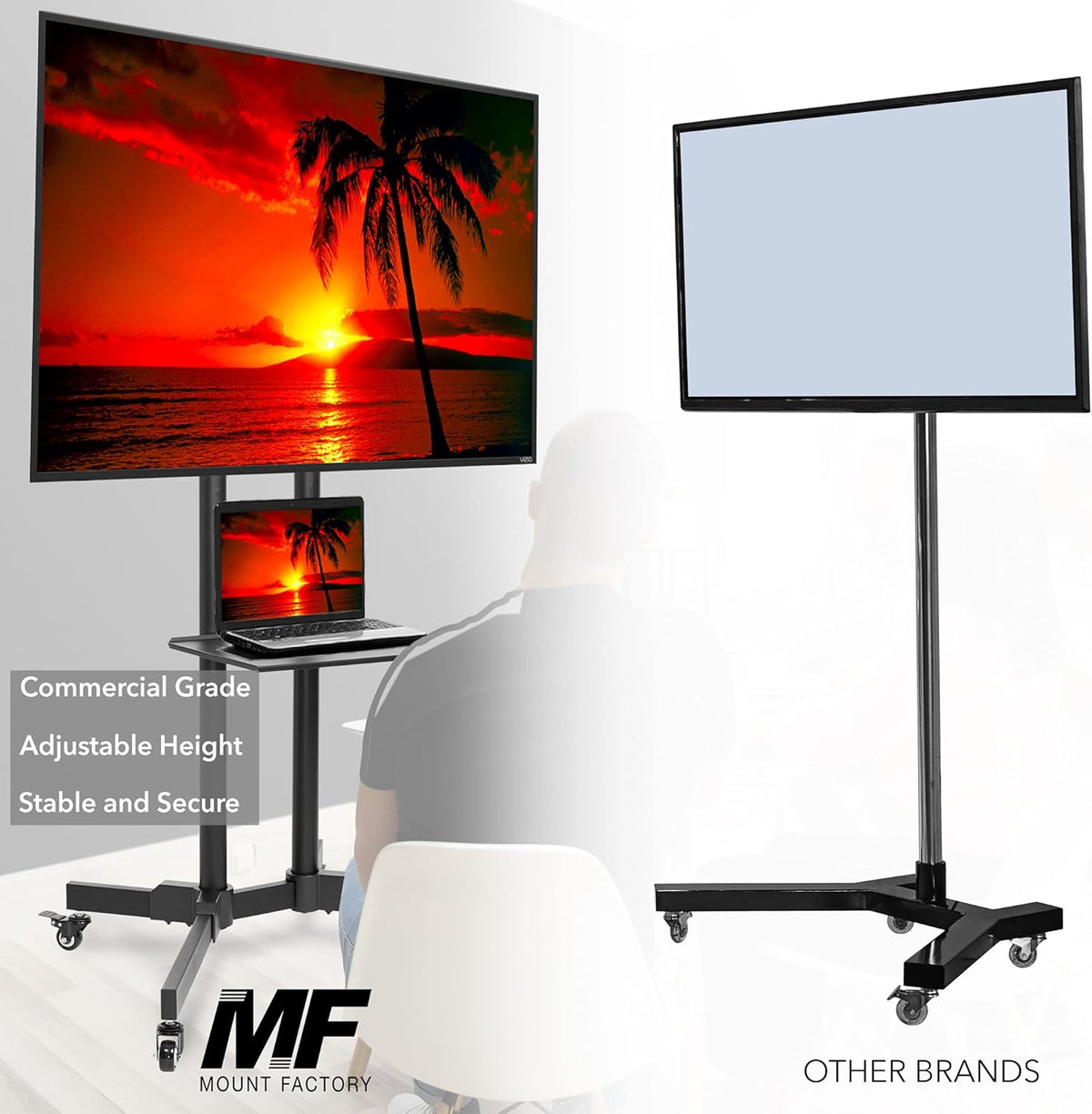 SUPPORT TV MOBILE PROFESSIONNEL: La Flexibilité Que Vous Méritez