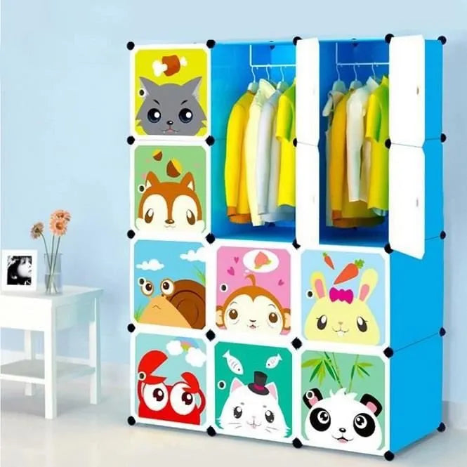 Armoire 12 cubes( 3 Battants ) pliable pour habits ou bureau