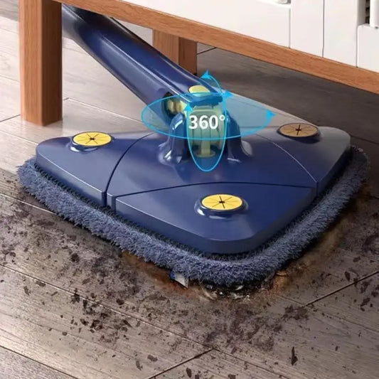 Balai à main plat avec tampon en microfibre lavable ,rotation à 360 degrés