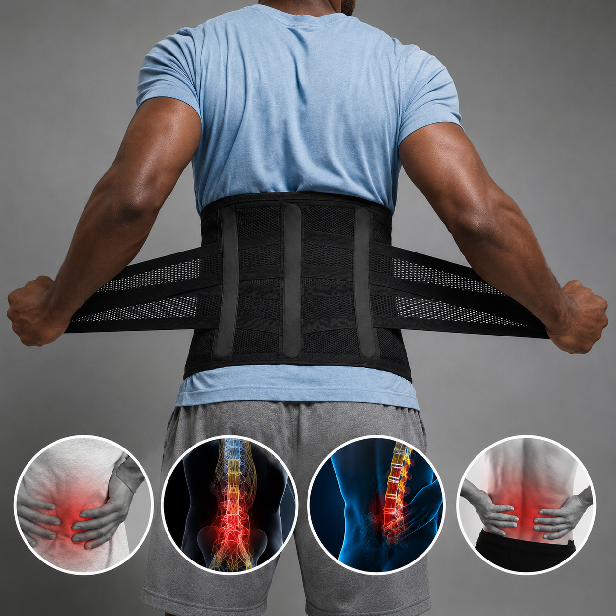 Ceinture Lombaire Double Serrage Premium™