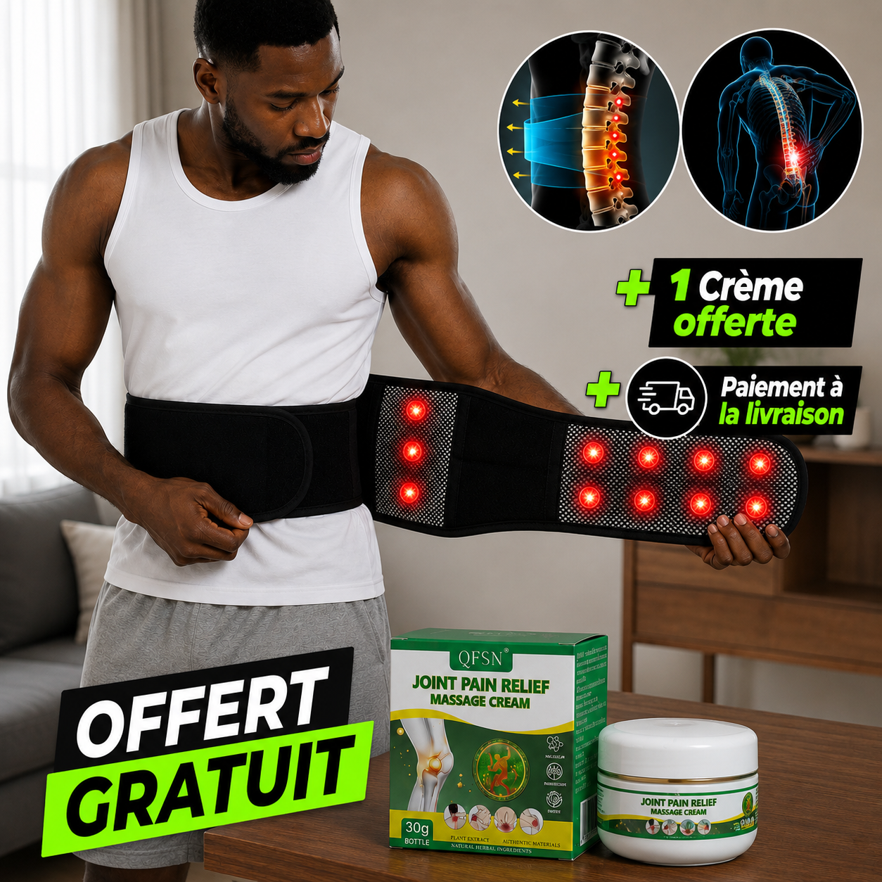 Ceinture Lombaire Double Serrage Premium™