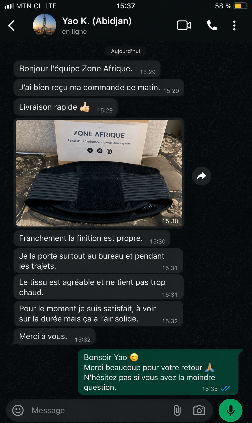 Ceinture Lombaire Double Serrage Premium™