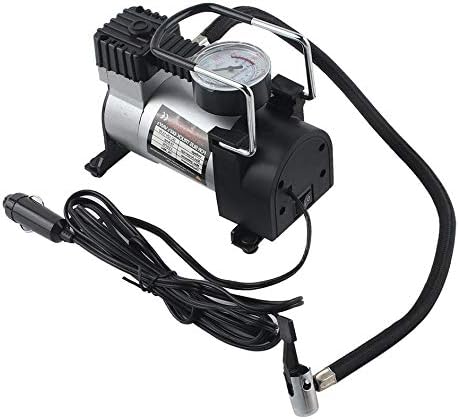 Compresseur d'air portatif, Gonfleur De Pneu De Voiture, de moto, de vélo. Pompe À Air Pompe Véhicule Manomètre Électrique 12V