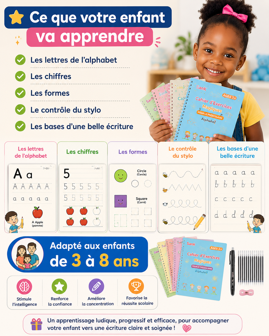 🎓 Kit de Réussite Scolaire ÉcriChampion™ ✍🏾️