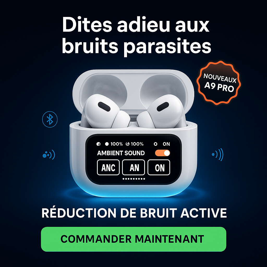 🎧 A9 PRO – Les écouteurs intelligents du futur