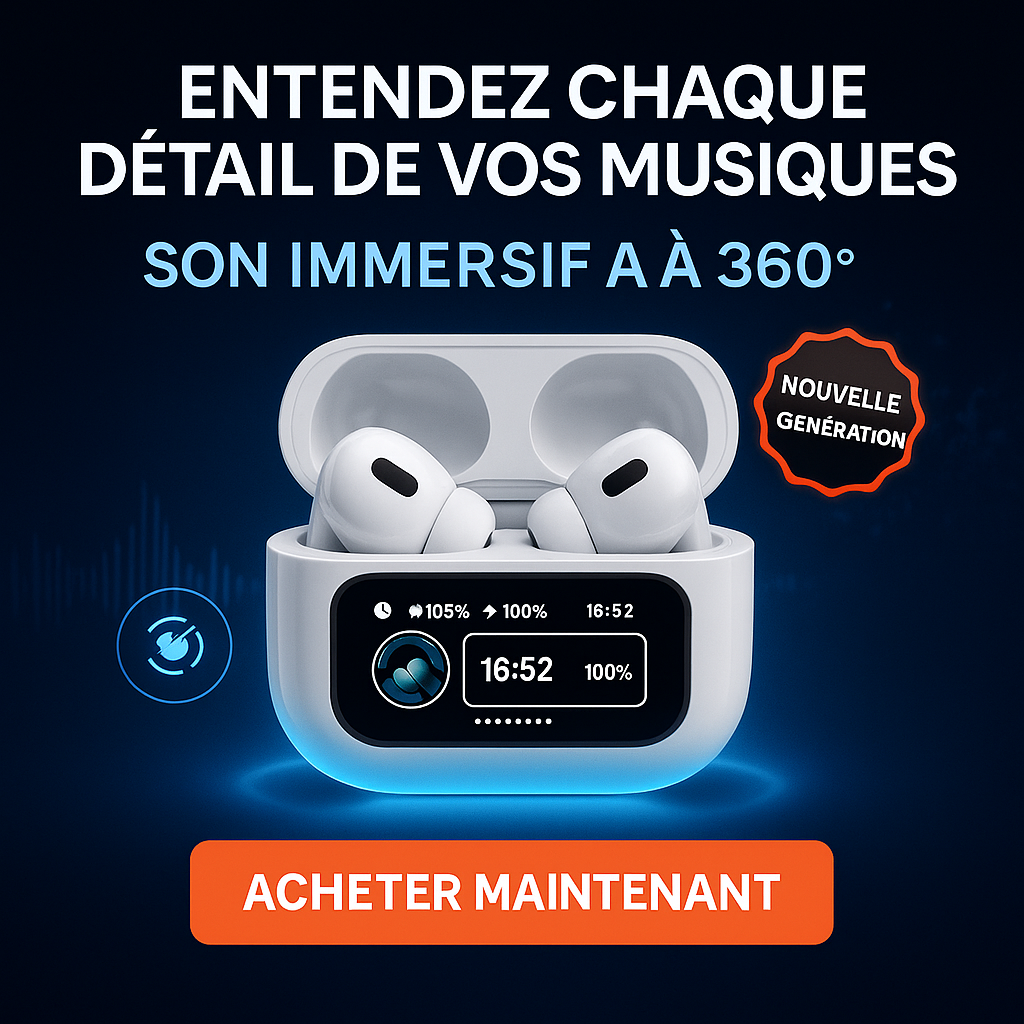 🎧 A9 PRO – Les écouteurs intelligents du futur
