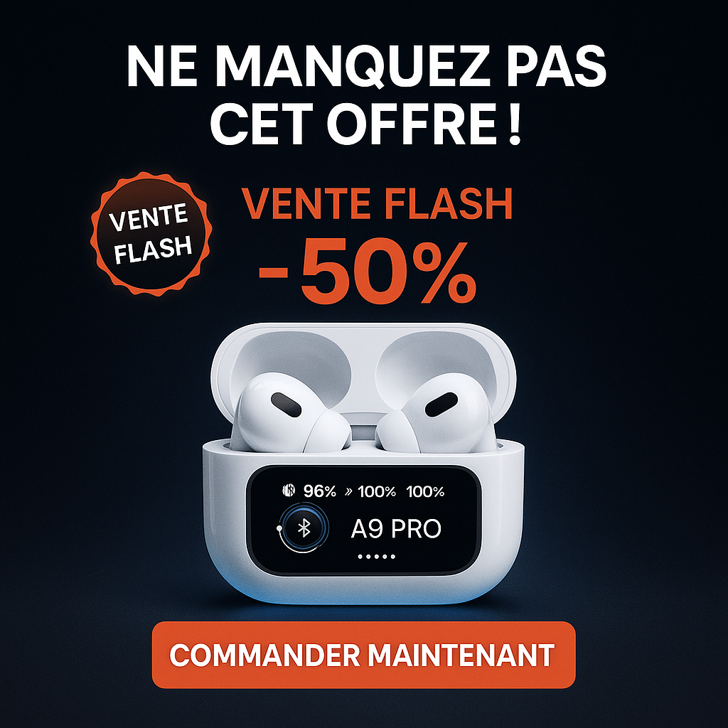 🎧 A9 PRO – Les écouteurs intelligents du futur