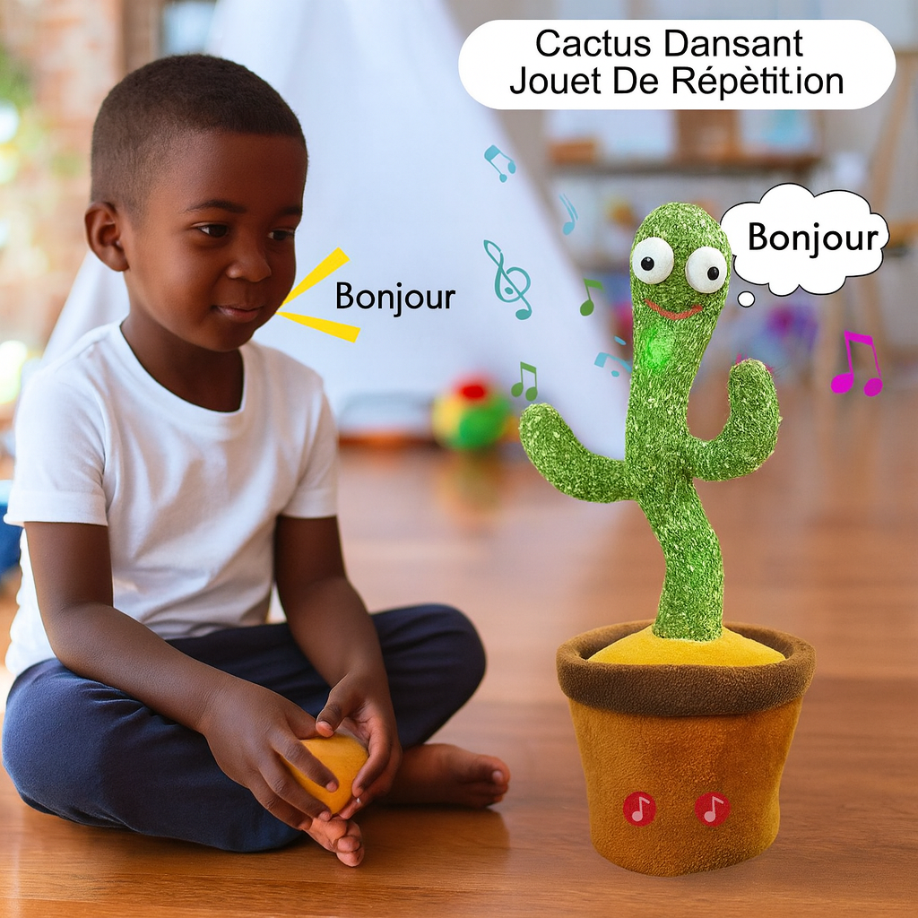 🌵 Cactus dansant et chantant - Le cadeau parfait qui fait sourire tous les enfants.