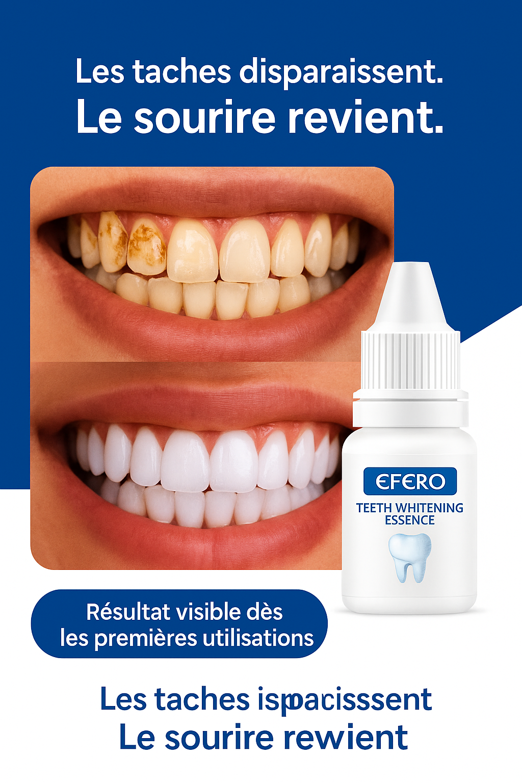 EFERO™ – Essence Blanchissante Ultra-Puissante | Élimine Tartre & Taches en Quelques Jours