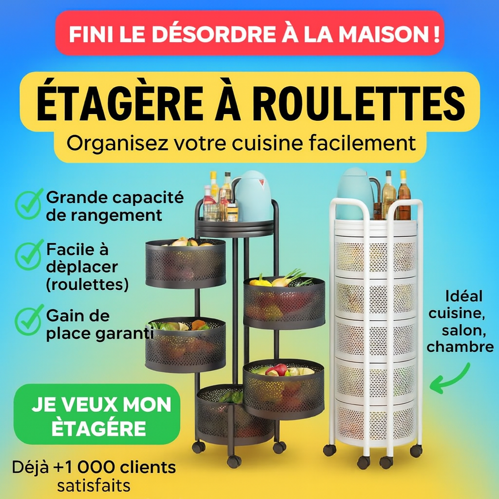 Offre Limitée 🔥 : L’étagère FRUIT ET LEGUMES 5 NIVEAUX