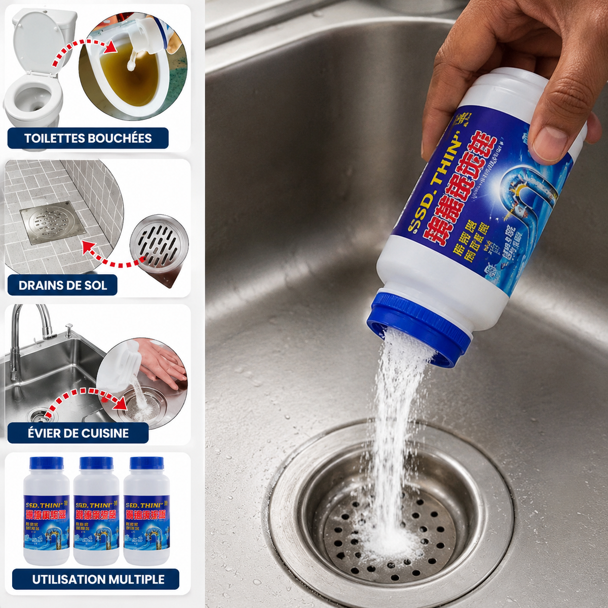 Déboucheur de canalisation ultra efficace
