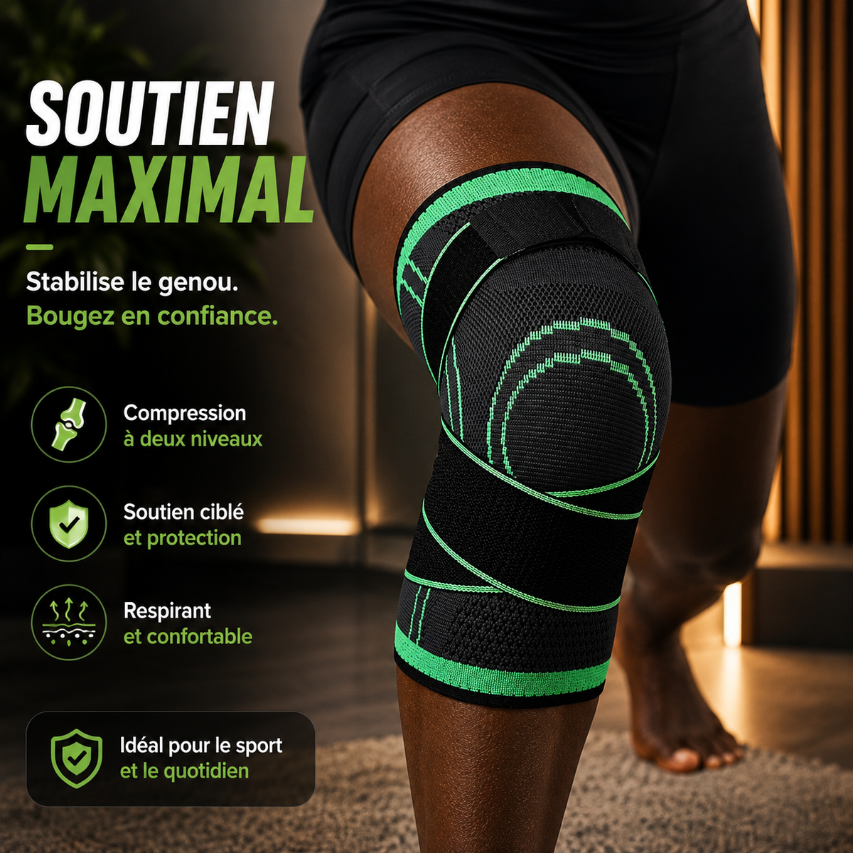 GenouFlex™ Retrouvez le plaisir de marcher en toute confiance.