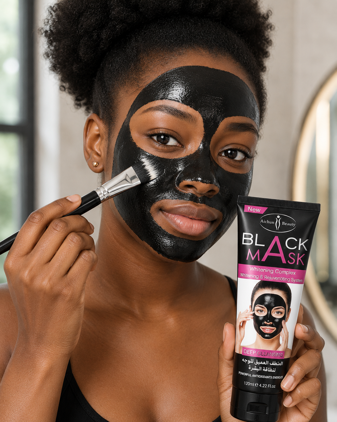 Masque de visage au charbon actif : Adieu points noirs & peau terne