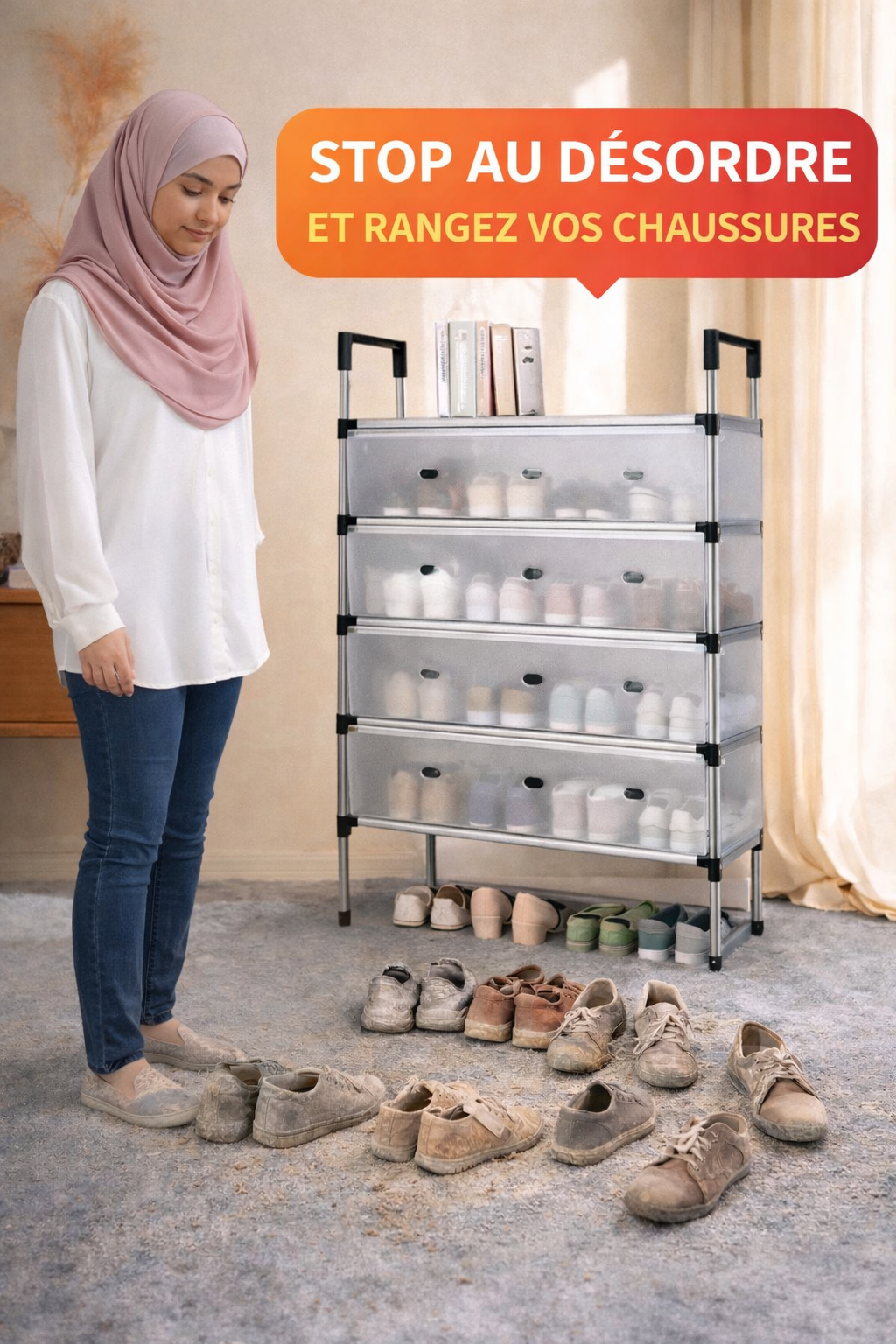 Range de chaussure ou dossiers 5 niveau 20 paire