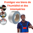 Ruban Adhésif Super Étanche Anti-Fuites en Caoutchouc Butyle 5m sur 5cm Multi-Réparations et Usages