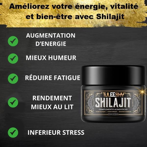 🌿Révélez Votre Énergie Cachée avec Shilajit !💪