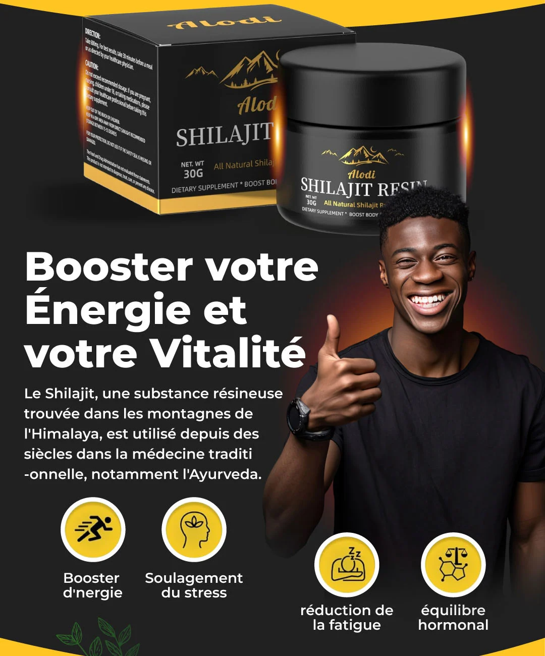 🌿Révélez Votre Énergie Cachée avec Shilajit !💪