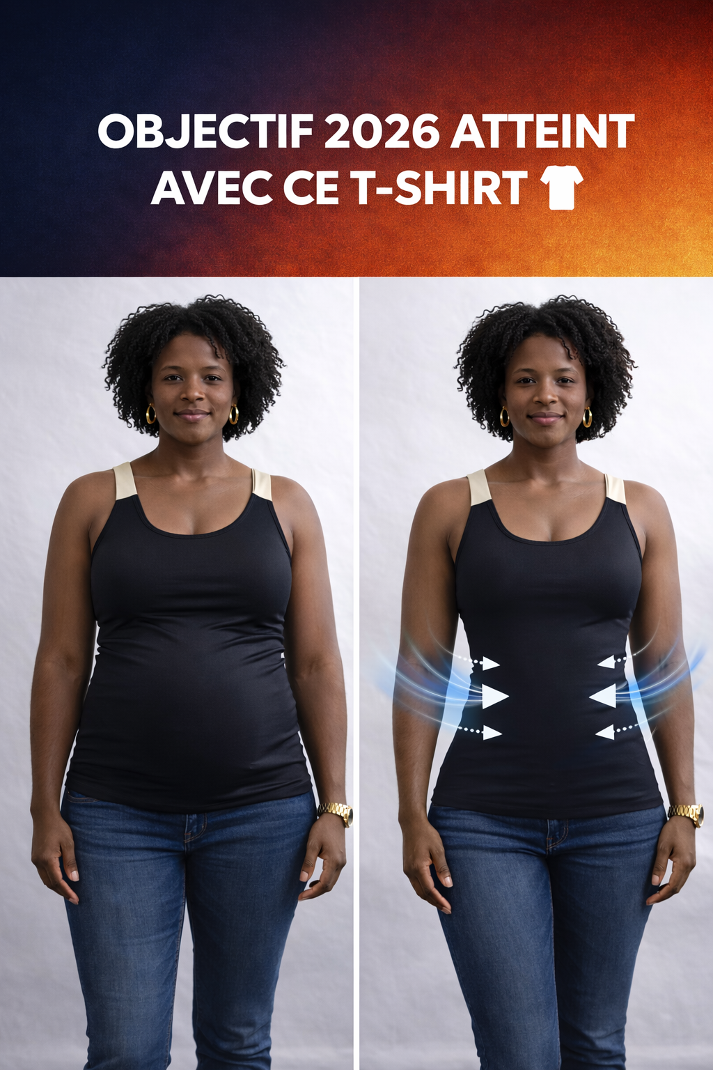 Débardeur amincissant homme et femme : 1 Acheté = 1 Offert