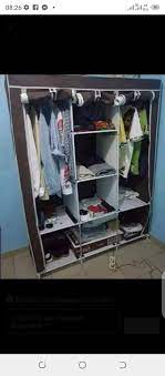 ARMOIRE 3 BATTANT DEMONTABLE EN TISSU
