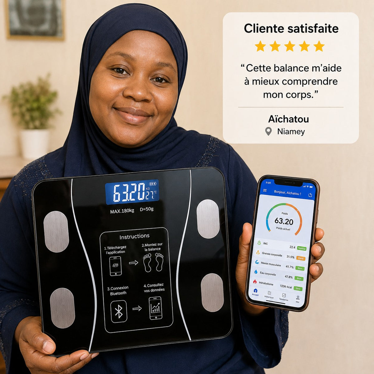 BodyTrack™ – La Balance Connectée qui Vous Aide à Suivre Votre Transformation