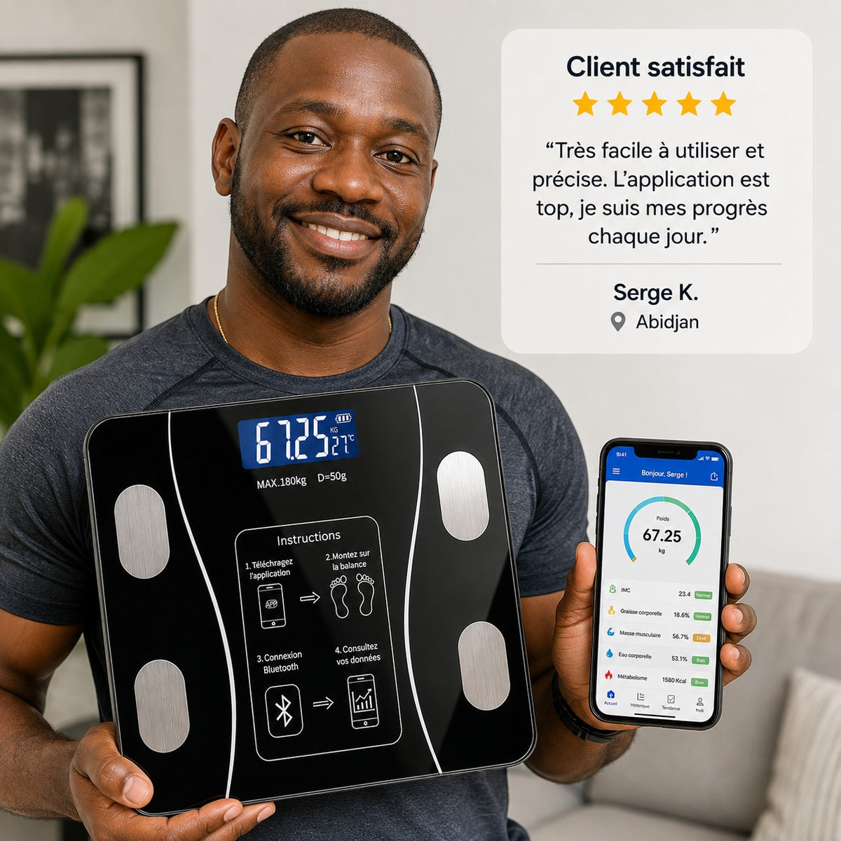BodyTrack™ – La Balance Connectée qui Vous Aide à Suivre Votre Transformation
