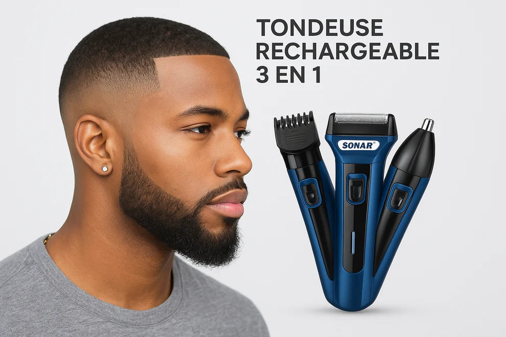 Tondeuse 3 en 1 – Rechargeable, sans fil et ultra précise