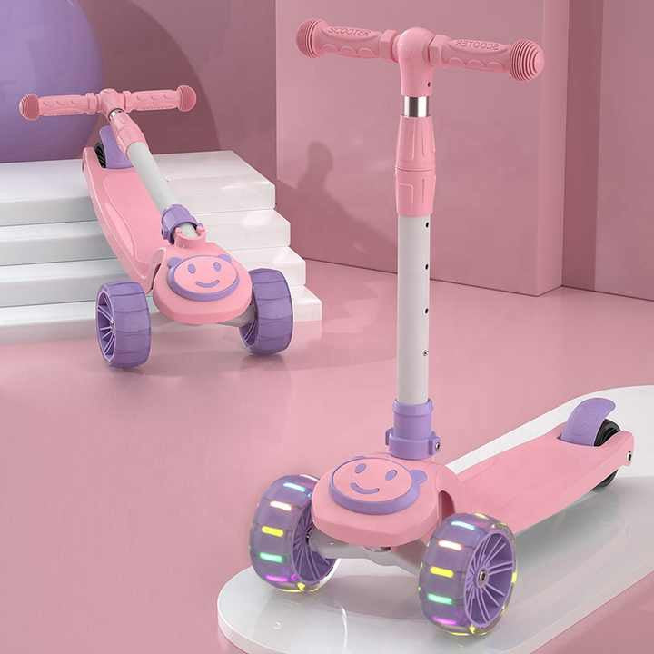 🛴 TROTTINETTE ENFANT À ROUES LUMINEUSES – CADEAU PARFAIT POUR 2 À 8 ANS-G