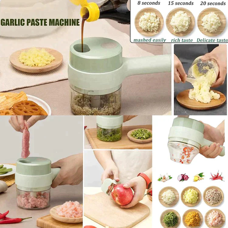 Mini Hachoir Multifonction Ultra-Pratique – Simplifiez Vos Préparations en Cuisine, Sans Effort et en Un Temps Record !