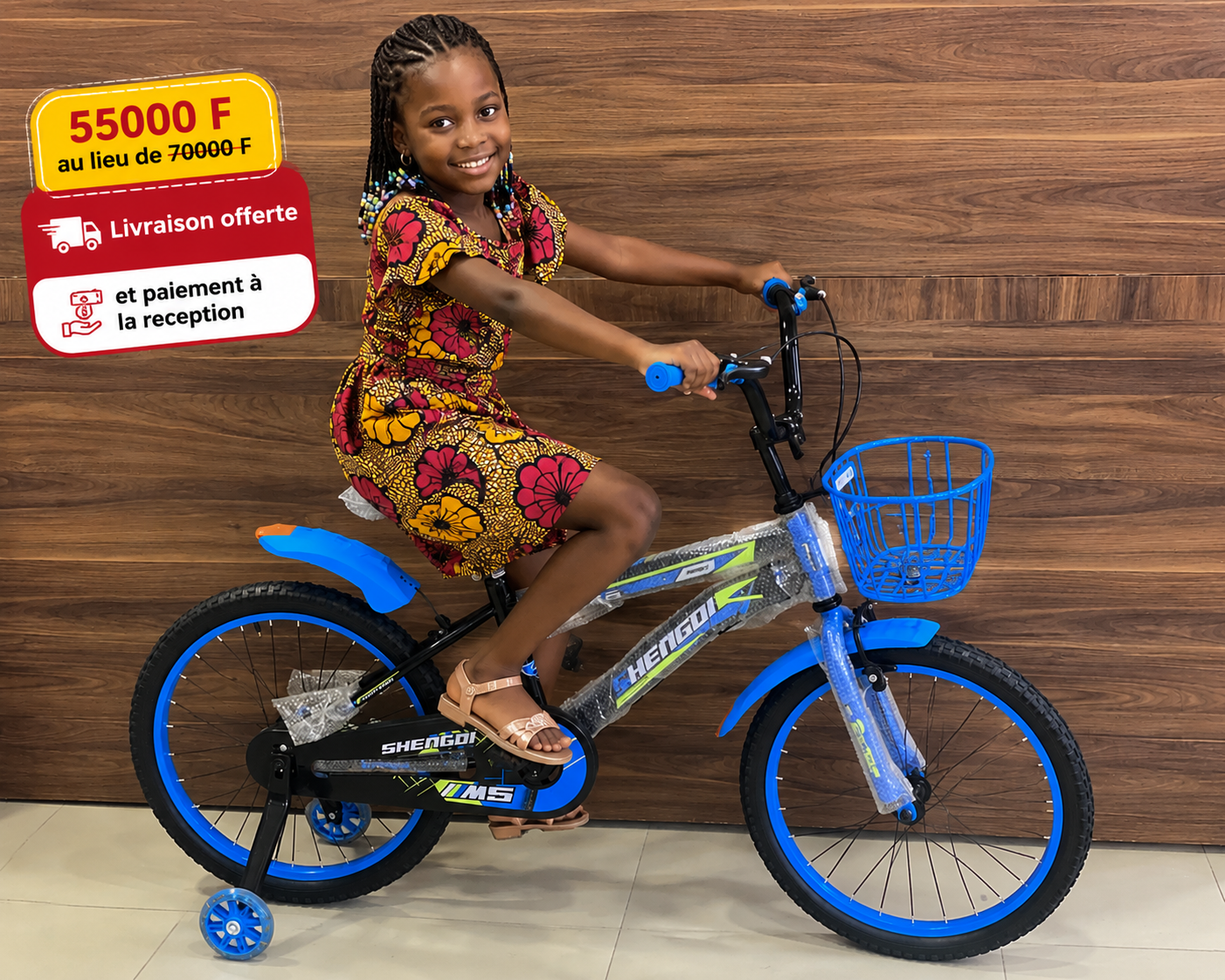 Vélo Enfant sécurité confort 20 et 16 pouces