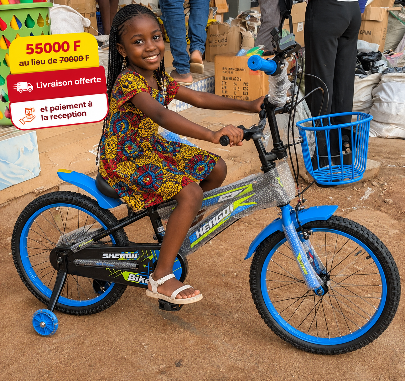 Vélo Enfant sécurité confort 20 et 16 pouces