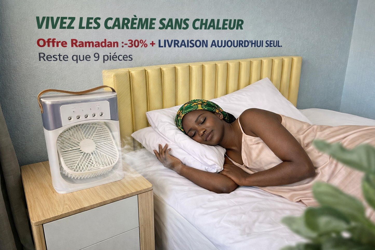 Mini- Climatiseur- Ventilateur - Diffuseur : Tout en UN