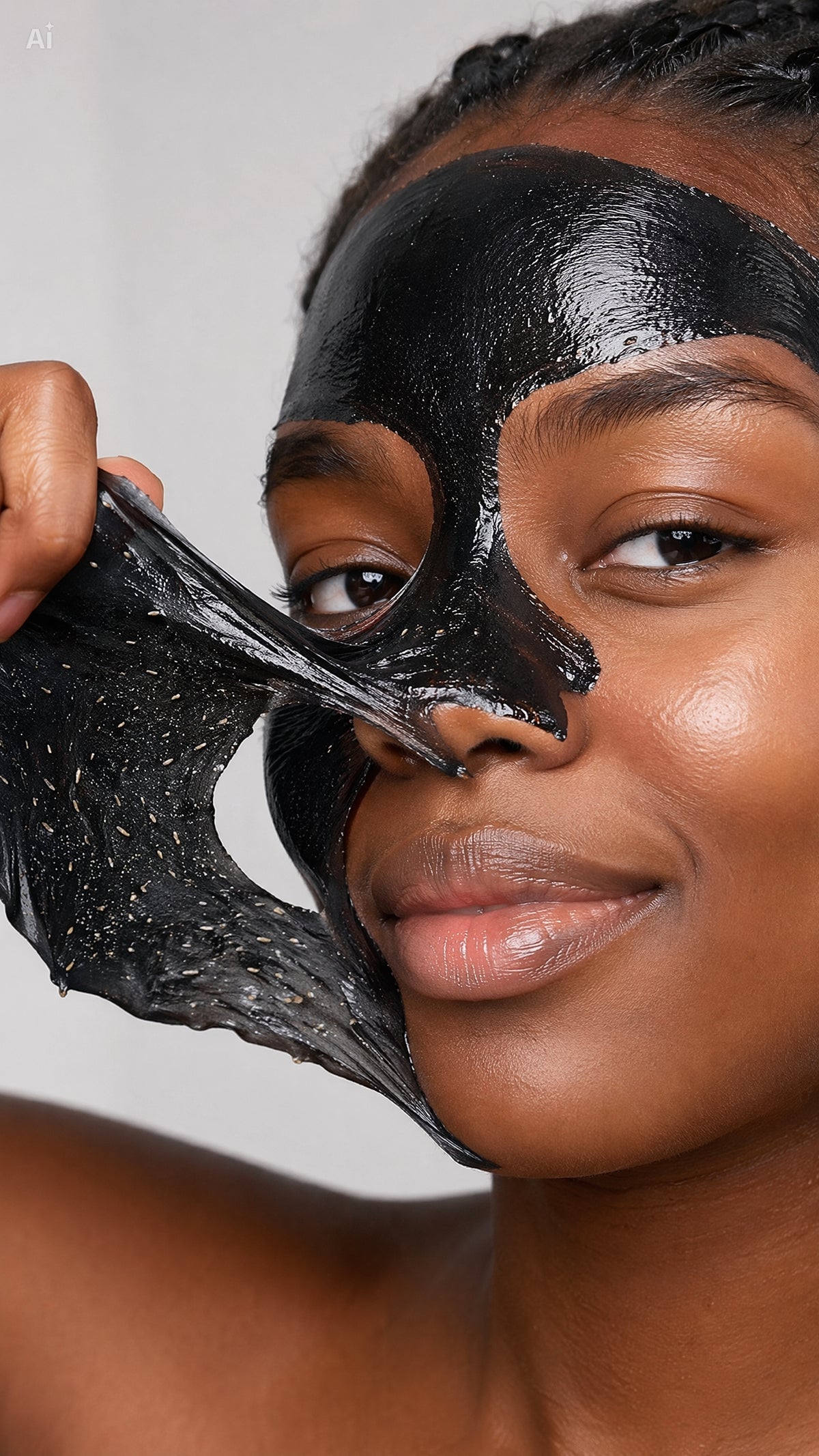 Masque de visage au charbon actif : Adieu points noirs & peau terne