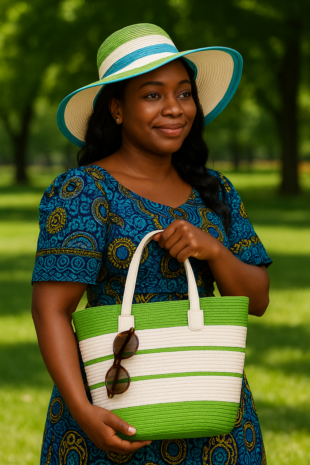 🌴 DUO ÉLÉGANCE – Sac + Chapeau Assortis